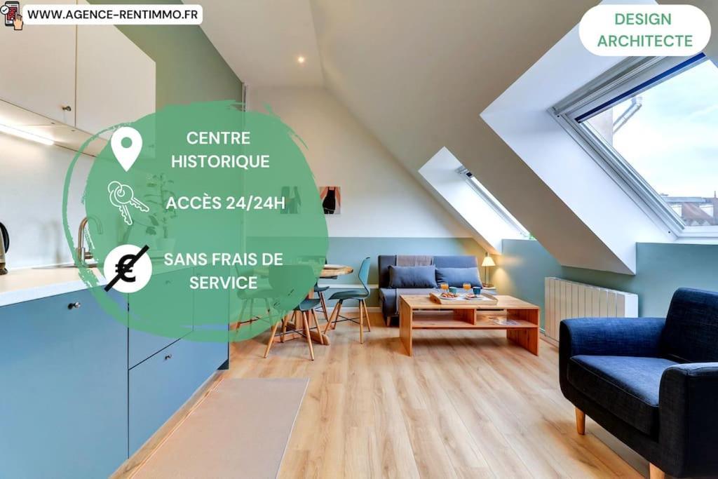 Le Contemporain I Centre Historique Darcy & Design Daire Dijon Dış mekan fotoğraf